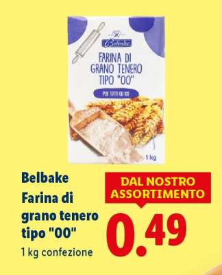 Belbake Farina di grano tenero tipo “00”