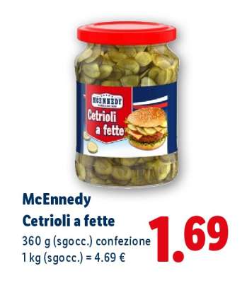 Mcennedy Cetrioli a fette