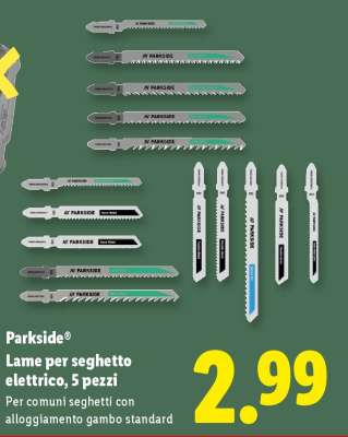 Parkside® Lame per seghetto elettrico, 5 pezzi