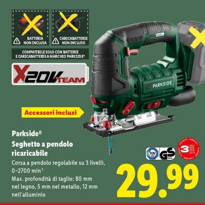 Parkside® Seghetto a pendolo ricaricabile