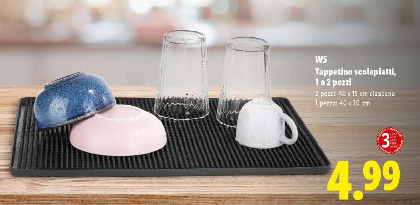 W5 Tappetino scolapiatti