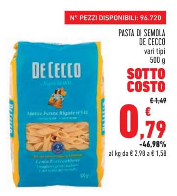 Pasta di Semola De Cecco