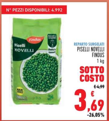 Piselli Novelli Findus