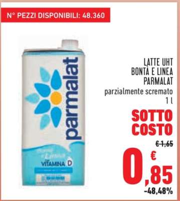 LATTE UHT BONTÀ E LINEA PARMALAT