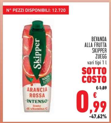 Bevanda alla frutta Skipper Zuegg