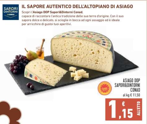 Asiago DOP Sapori&Dintorni Conad