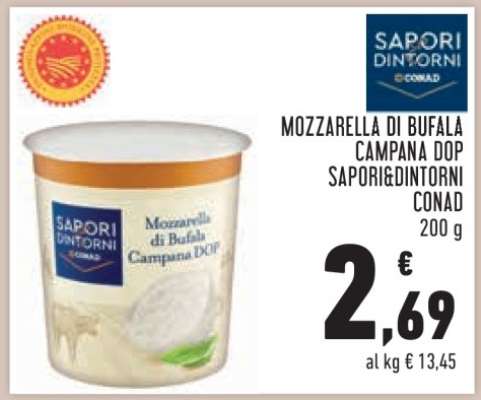 Mozzarella di Bufala Campana DOP Sapori&Dintorni Conad
