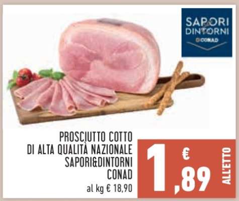 Prosciutto Cotto di Alta Qualità Nazionale