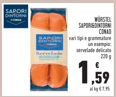 Würstel Sapori&Dintorni Conad