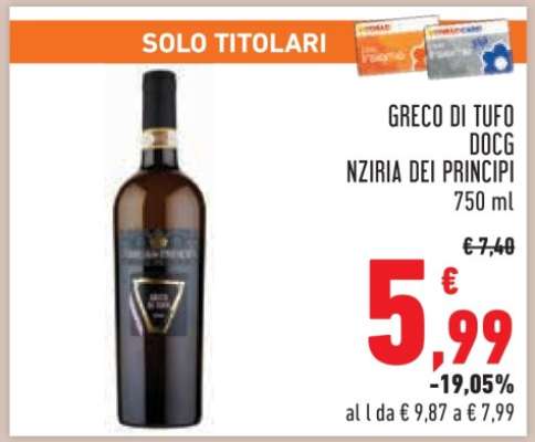 GRECO DI TUFO DOCG NZIRIA DEI PRINCIPI 750 ml