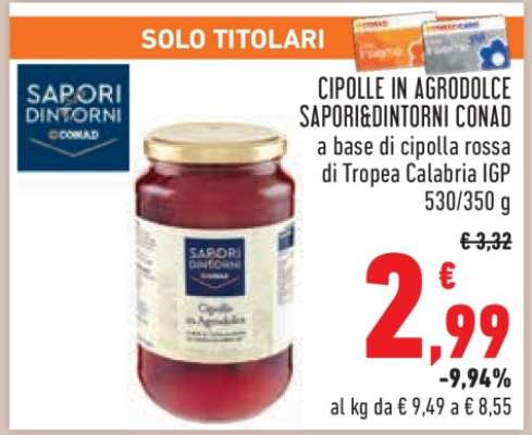 Cipolle in Agrodolce Sapori&Dintorni Conad
