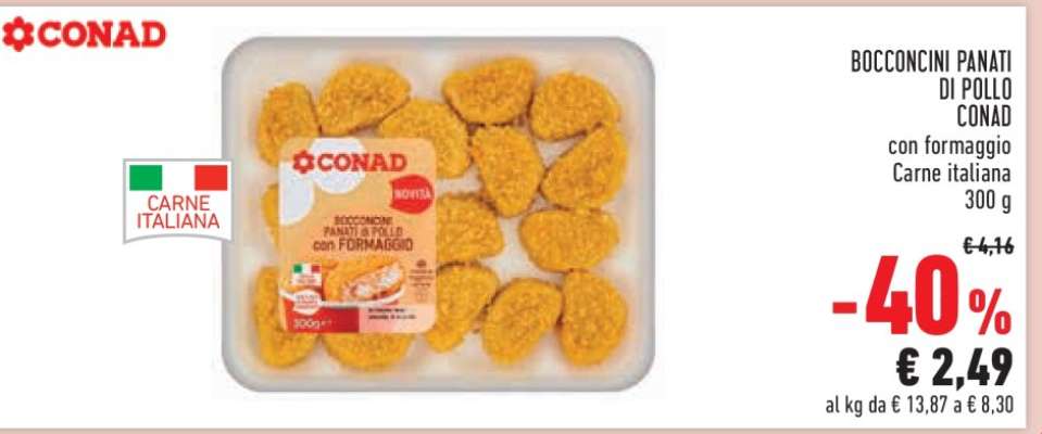BOCCONCINI PANATI DI POLLO CONAD