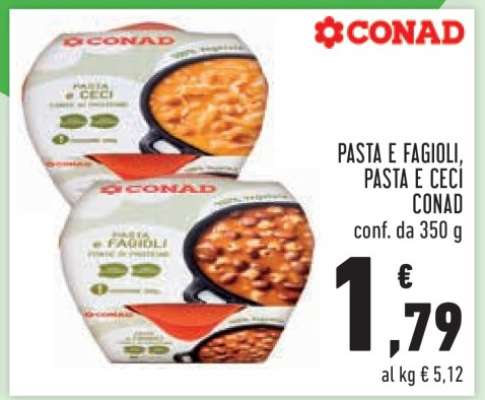 PASTA E FAGIOLI, PASTA E CECI CONAD