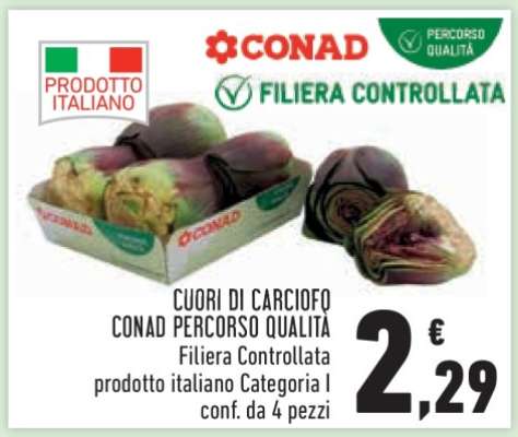 Cuori di Carciofo Conad Percorso Qualità