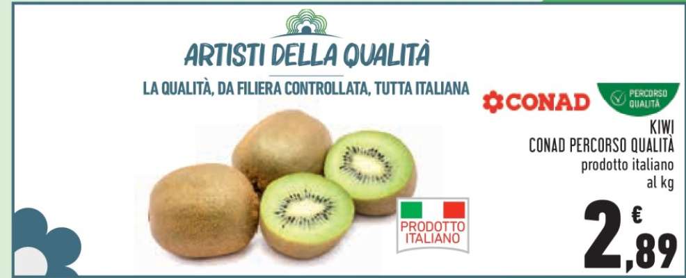KIWI CONAD PERCORSO QUALITÀ