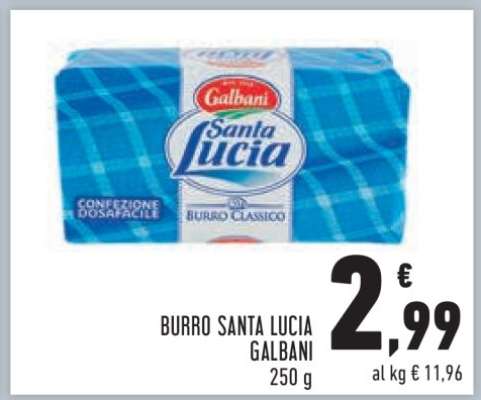 Burro Santa Lucia GALBANI