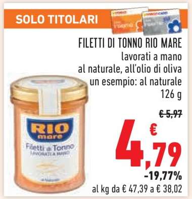 FILETTI DI TONNO RIO MARE