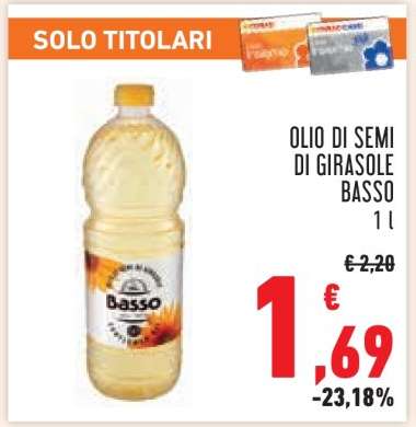 OLIO DI SEMI DI GIRASOLE BASSO