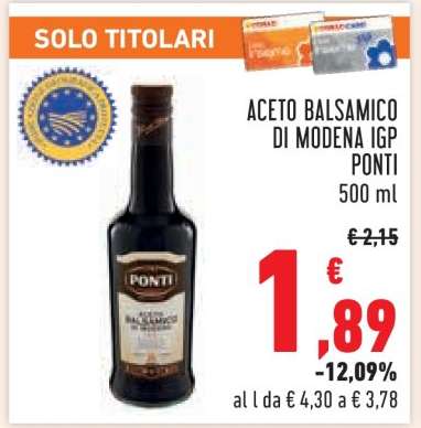 Aceto Balsamico di Modena IGP Ponti