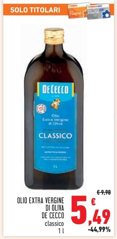 Olio Extra Vergine di Oliva De Cecco
