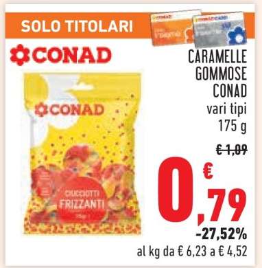CARAMELLE GOMMOSE CONAD