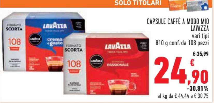 CAPSULE CAFFÈ A MODO MIO LAVAZZA