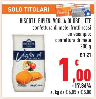 Biscotti Ripieni Voglia di Ore Liete