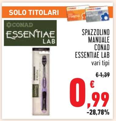 Spazzolino Manuale Conad Essentiae Lab