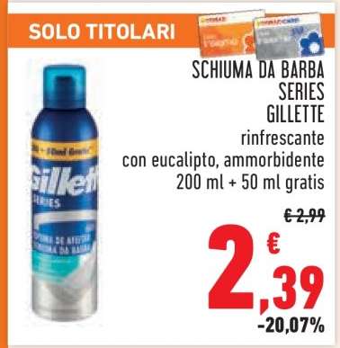 SCHIUMA DA BARBA SERIES GILLETTE