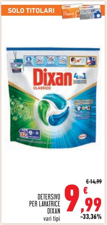 Detersivo per lavatrice Dixan