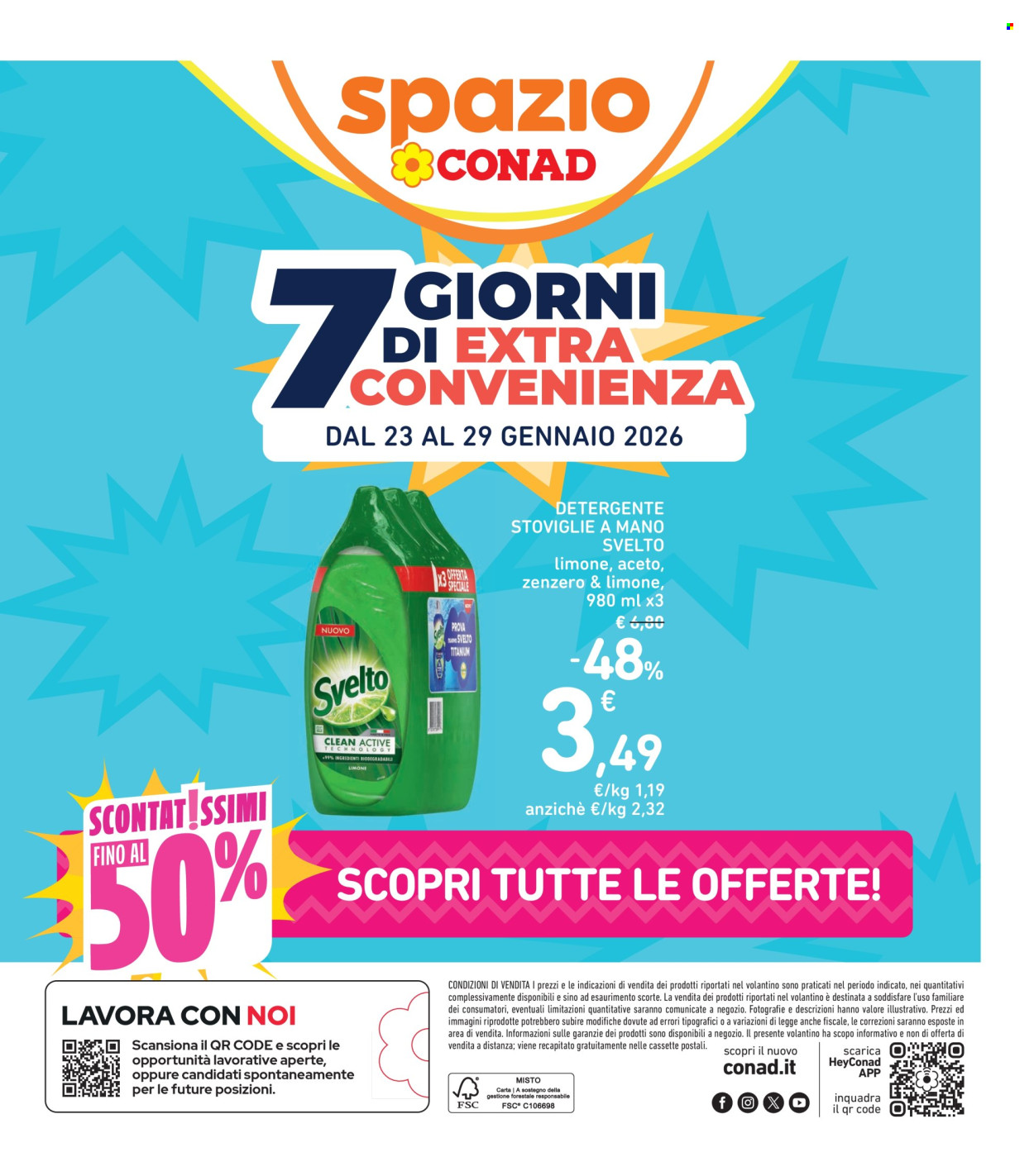 Volantino Spazio Conad - 23/1/2026 - 29/1/2026. Pagina 1