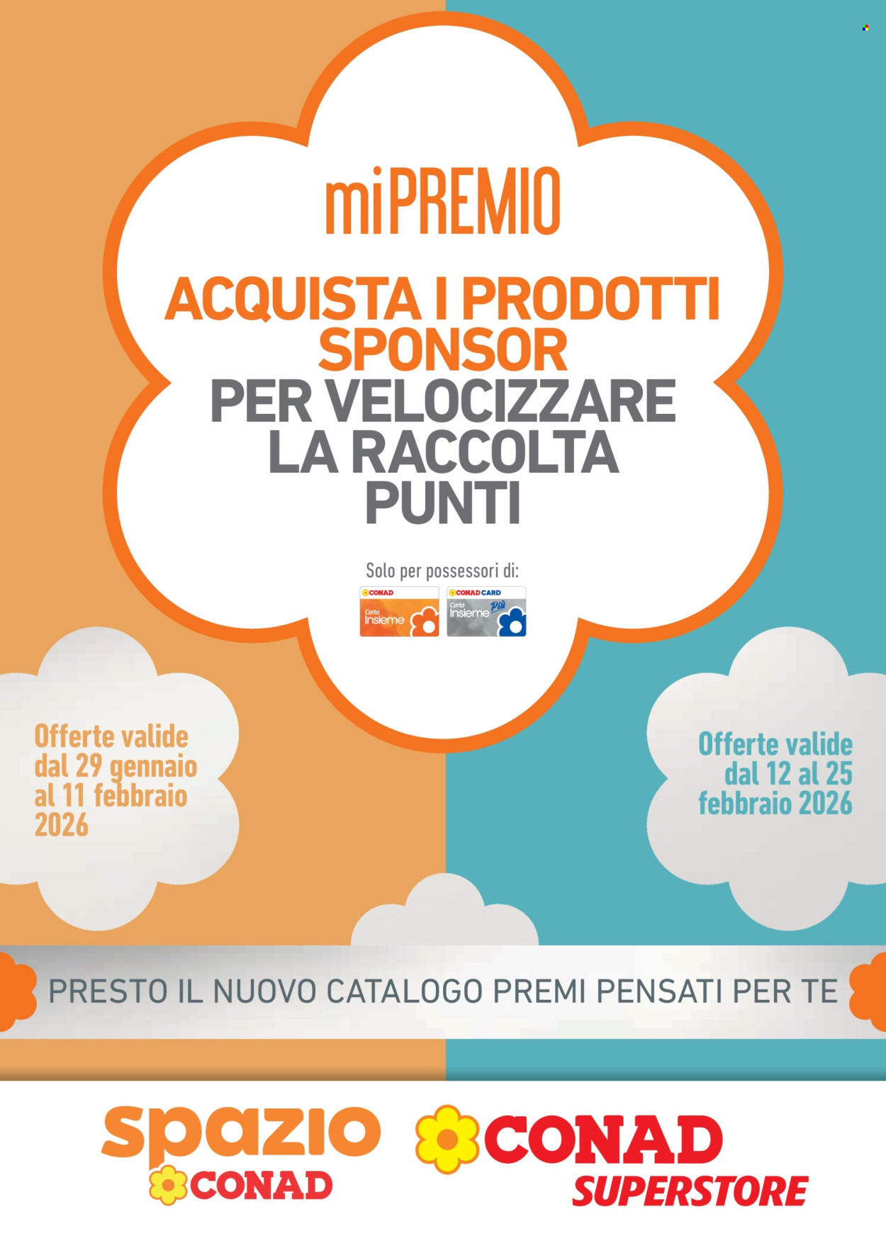 Volantino Conad - 29/1/2026 - 25/2/2026. Pagina 1