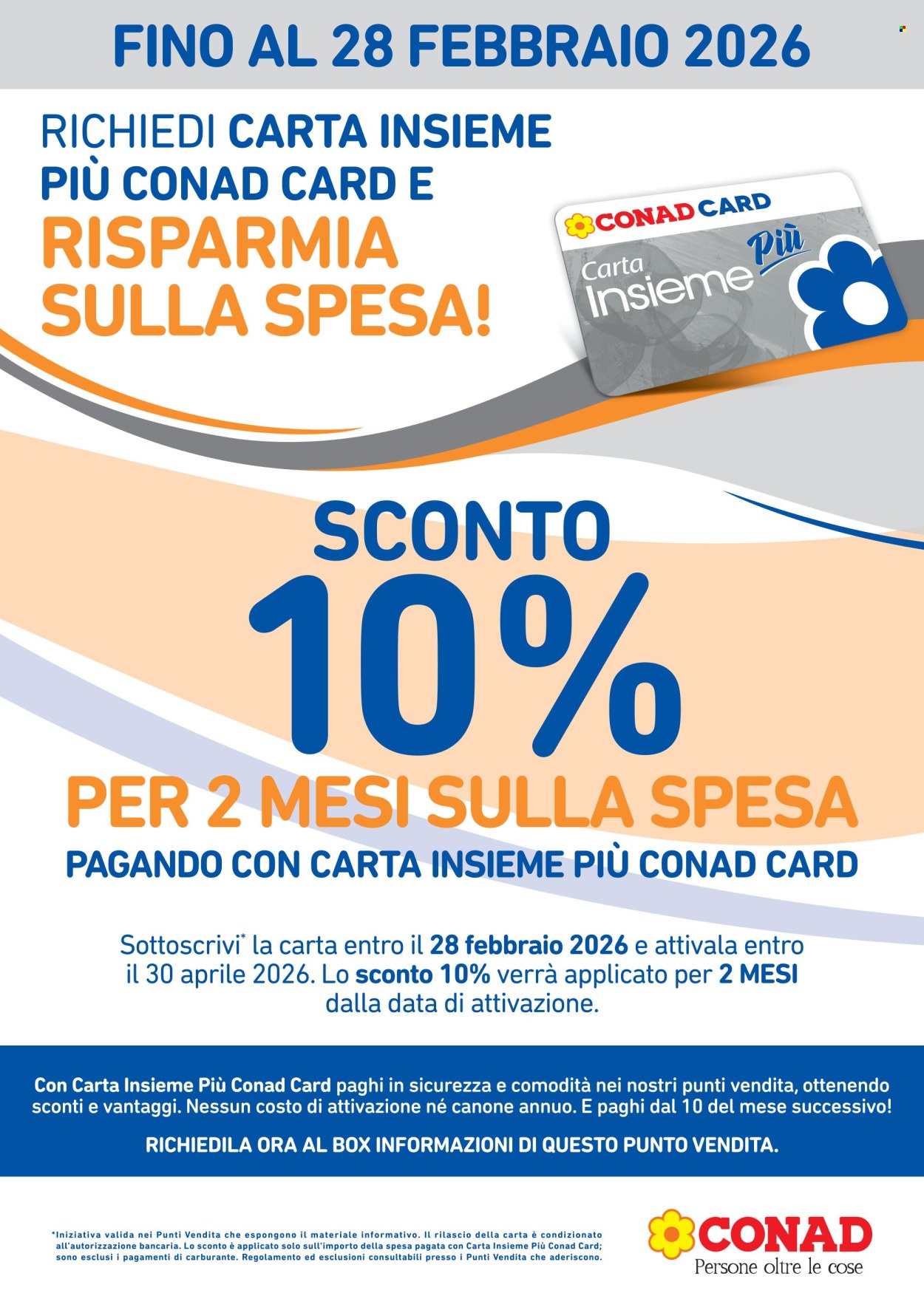 Volantino Conad - 19/1/2026 - 28/2/2026. Pagina 1
