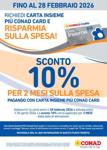 Volantino Conad - 19/1/2026 - 28/2/2026.