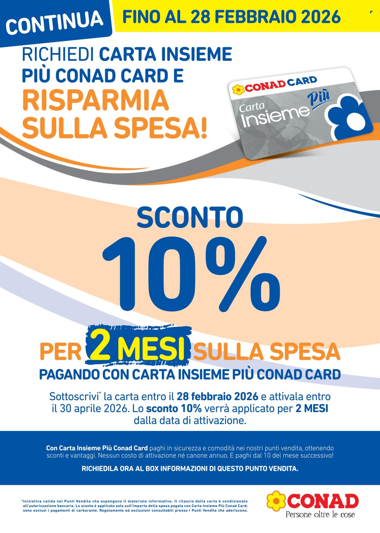 Volantino Conad - 20/1/2026 - 28/2/2026. Pagina 1