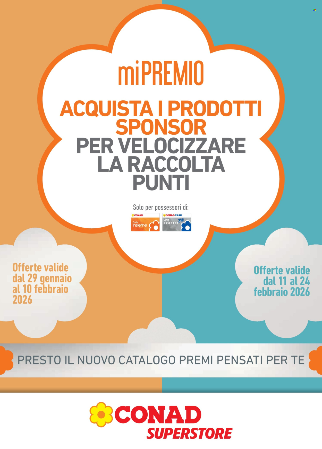 Volantino Conad - 29/1/2026 - 24/2/2026. Pagina 1