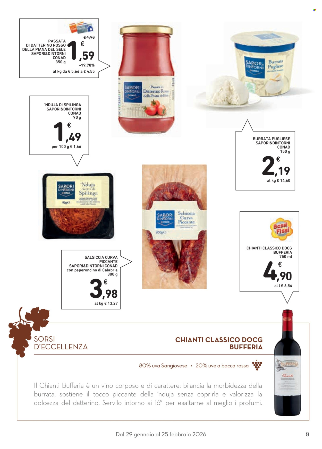 Volantino Conad - 29/1/2026 - 25/2/2026. Pagina 9