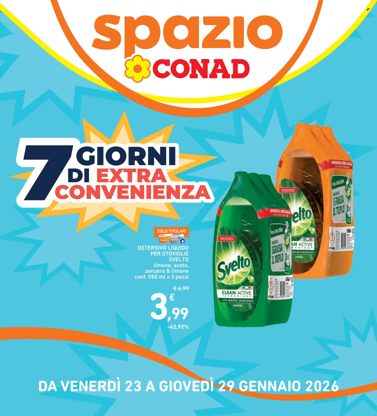 Volantino Spazio Conad - 23/1/2026 - 29/1/2026. Pagina 1