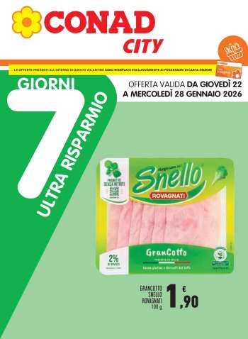 Volantino Conad City - 22/1/2026 - 28/1/2026.