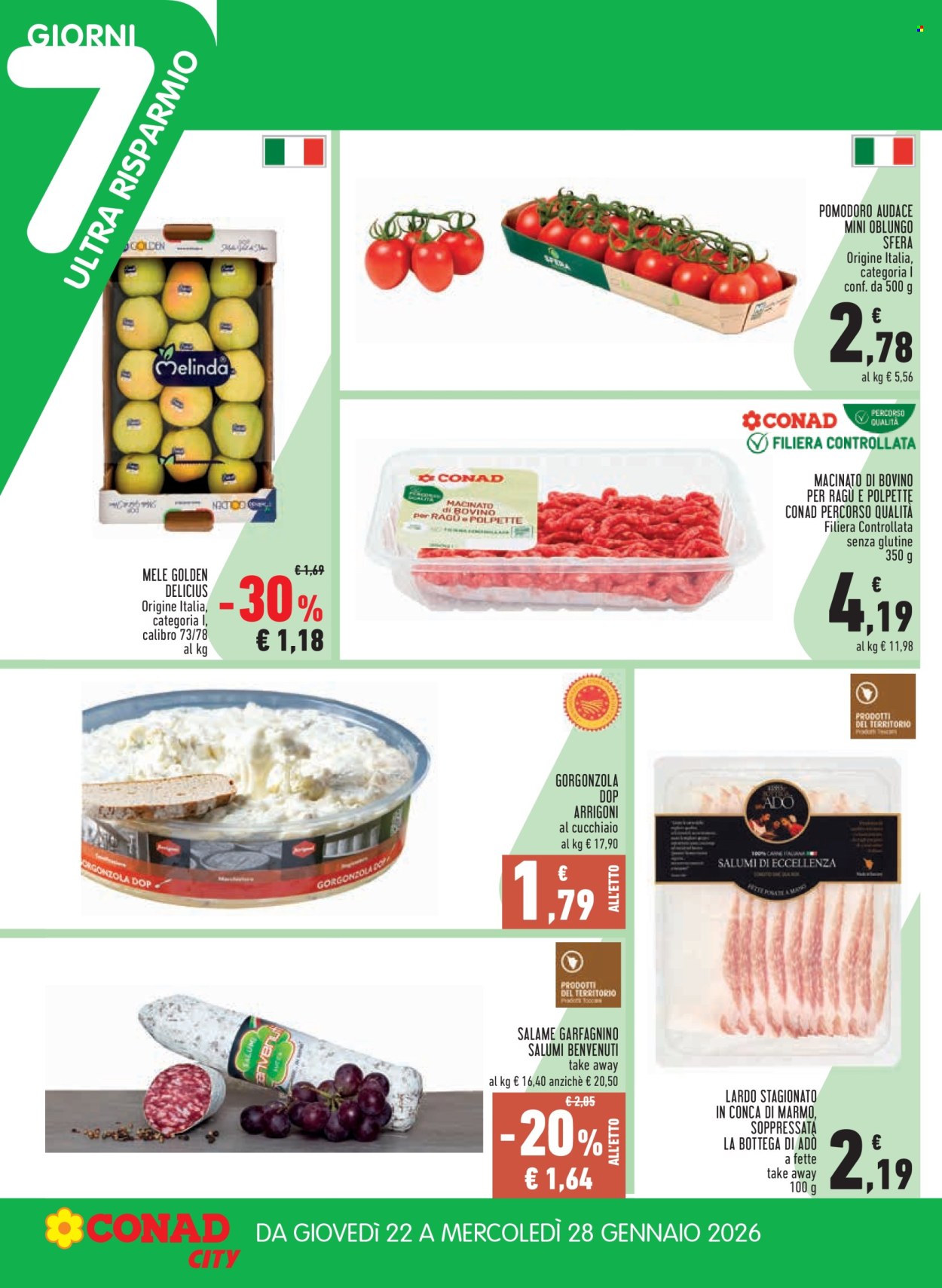 Volantino Conad City - 22/1/2026 - 28/1/2026. Pagina 2