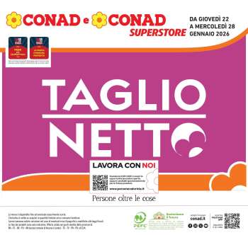 Volantino Conad Superstore - 22/1/2026 - 28/1/2026.