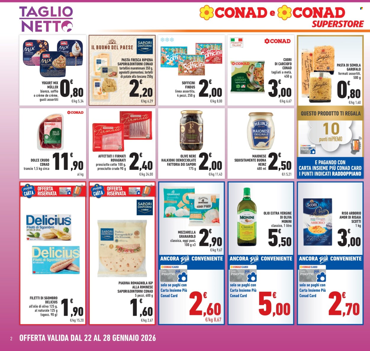 Volantino Conad Superstore - 22/1/2026 - 28/1/2026. Pagina 2