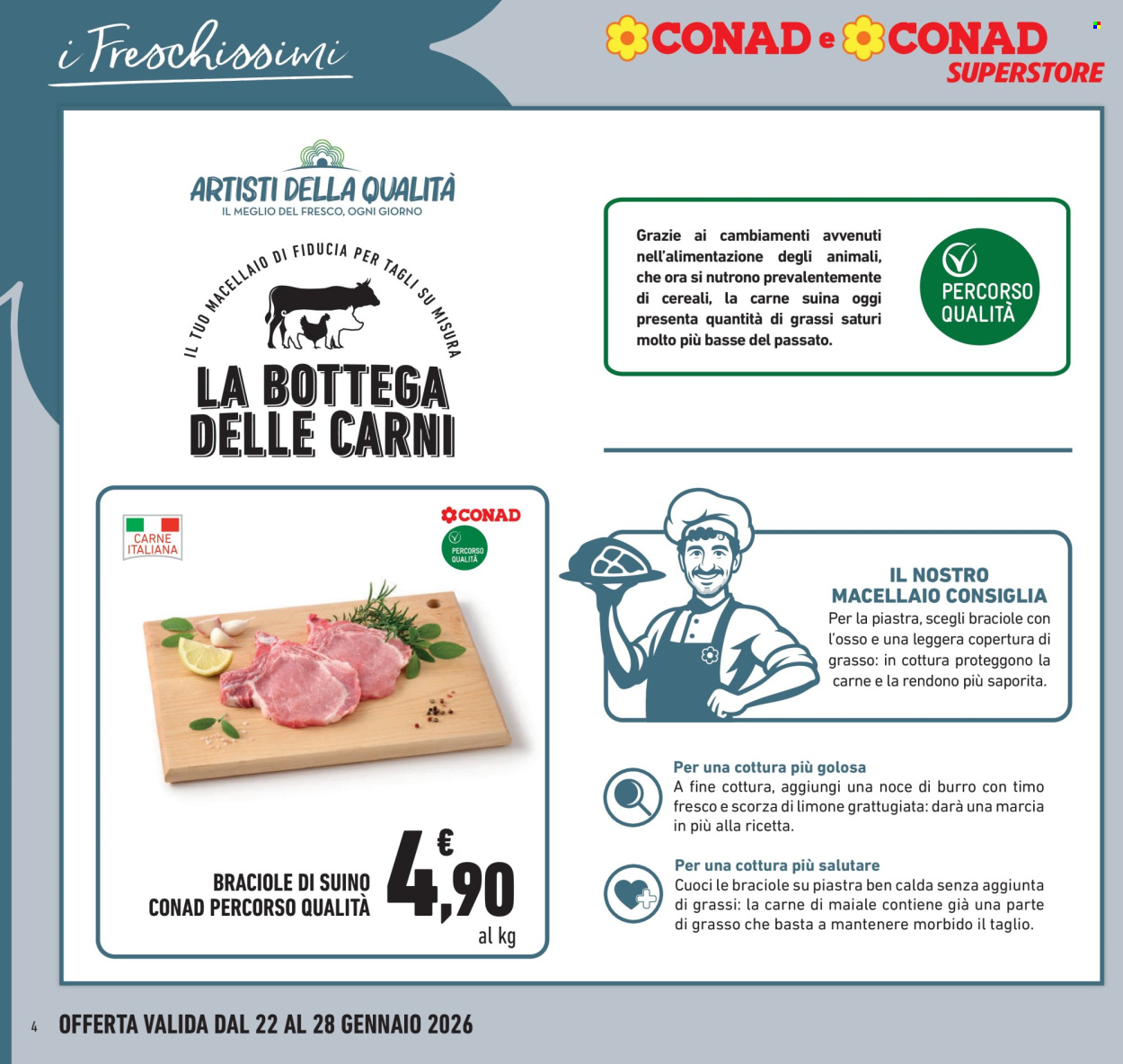 Volantino Conad Superstore - 22/1/2026 - 28/1/2026. Pagina 4