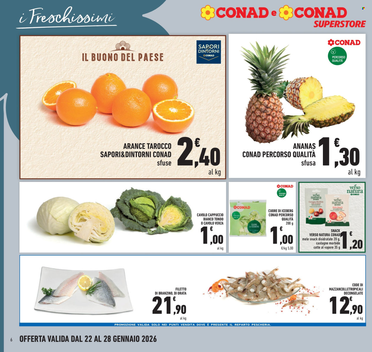 Volantino Conad Superstore - 22/1/2026 - 28/1/2026. Pagina 6