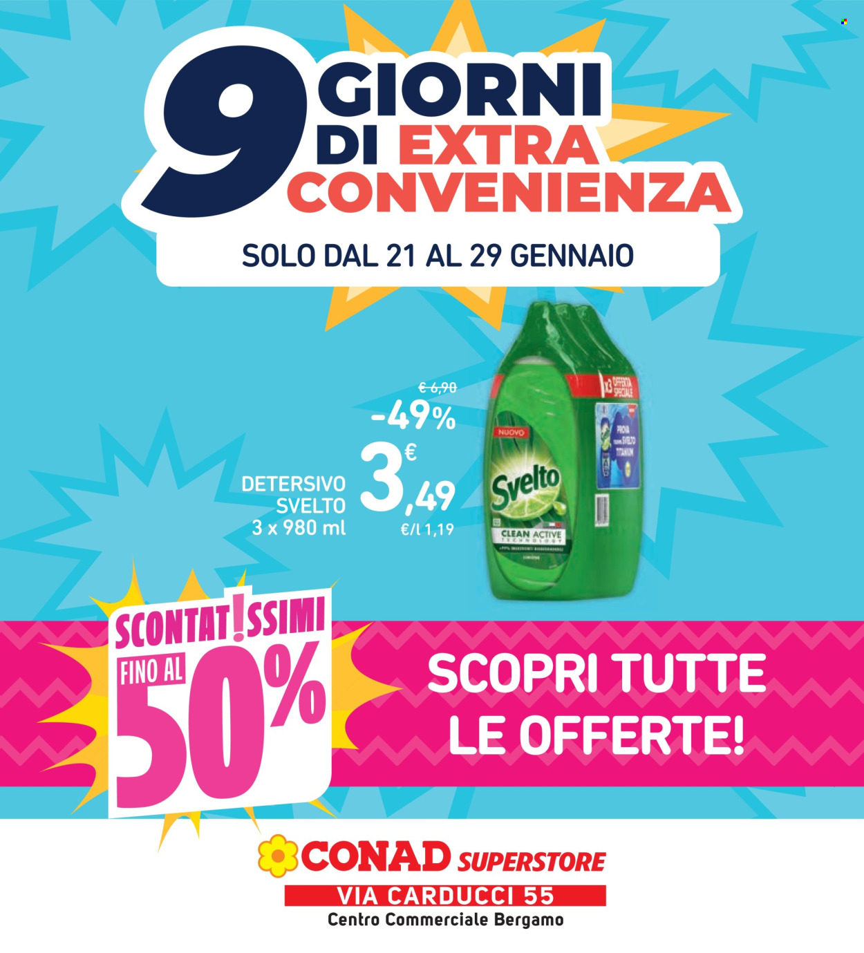Volantino Conad Superstore - 21/1/2026 - 29/1/2026. Pagina 1