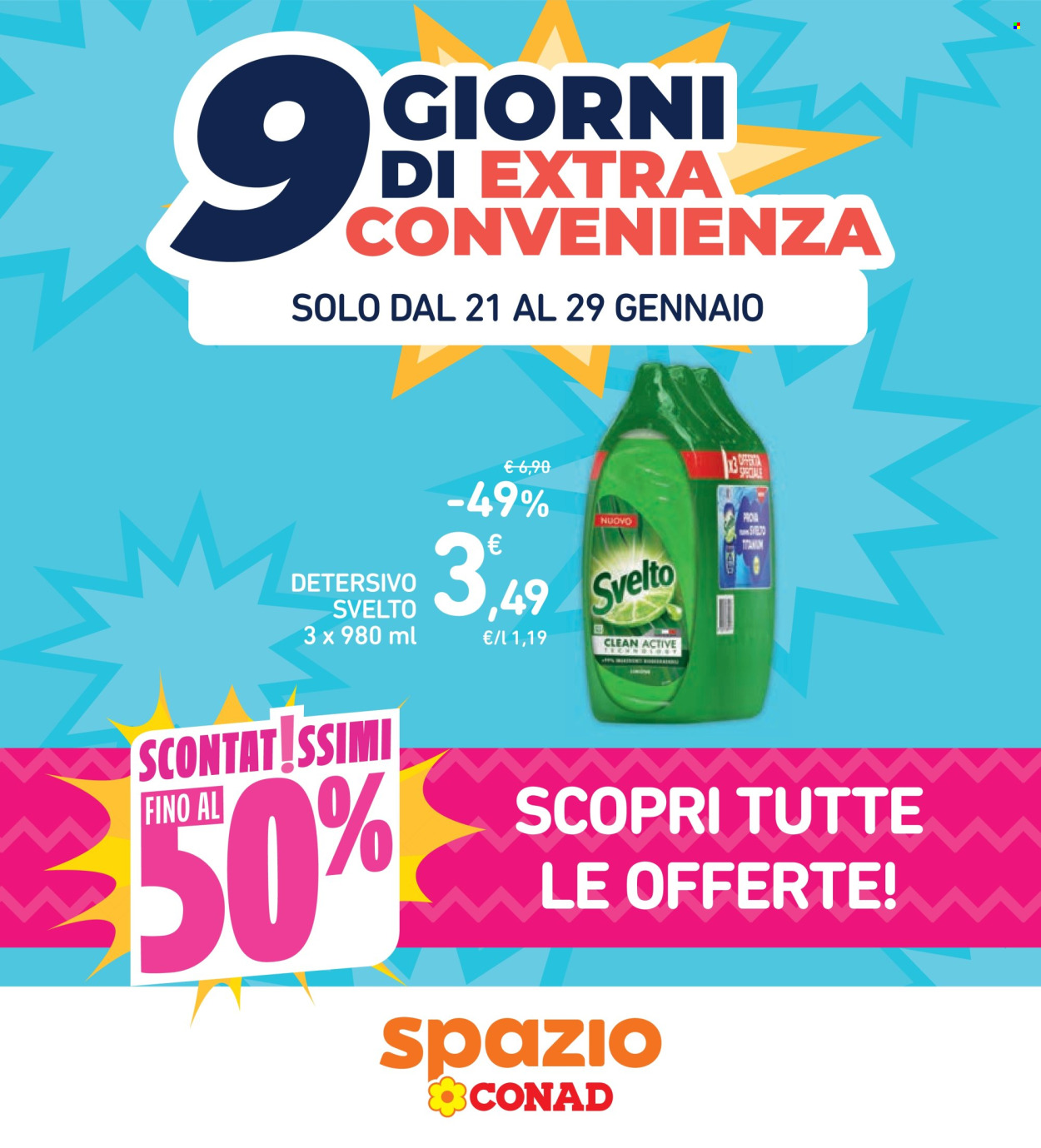 Volantino Spazio Conad - 21/1/2026 - 29/1/2026. Pagina 1
