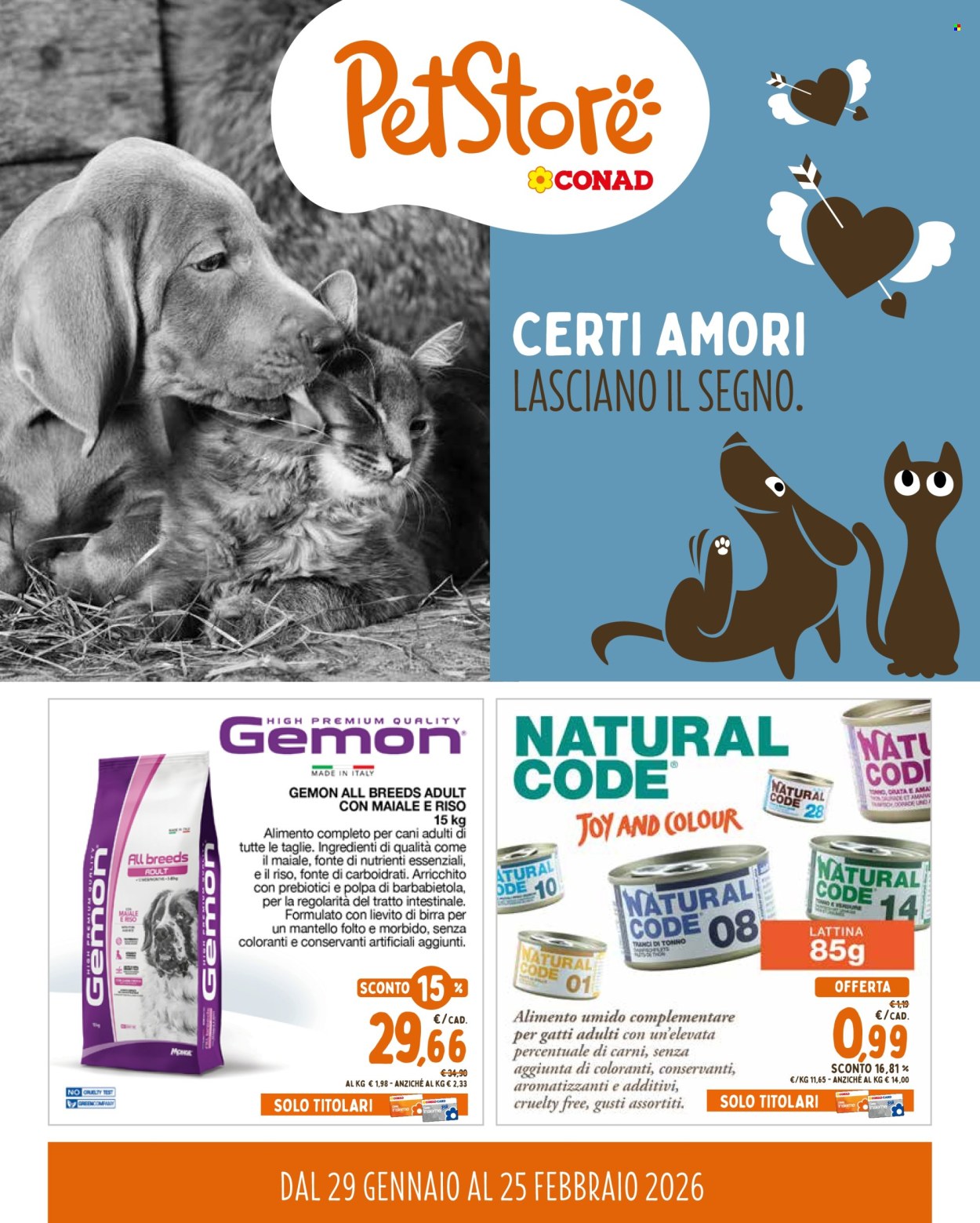 Volantino Pet Store Conad - 29/1/2026 - 25/2/2026. Pagina 1