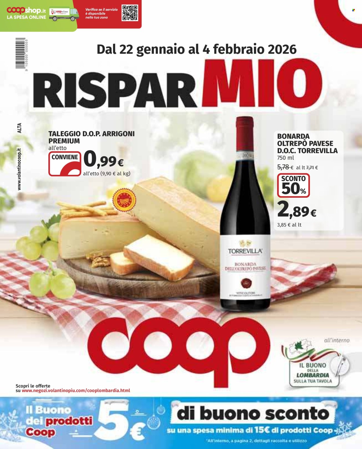 Volantino Coop - 22/1/2026 - 4/2/2026. Pagina 1