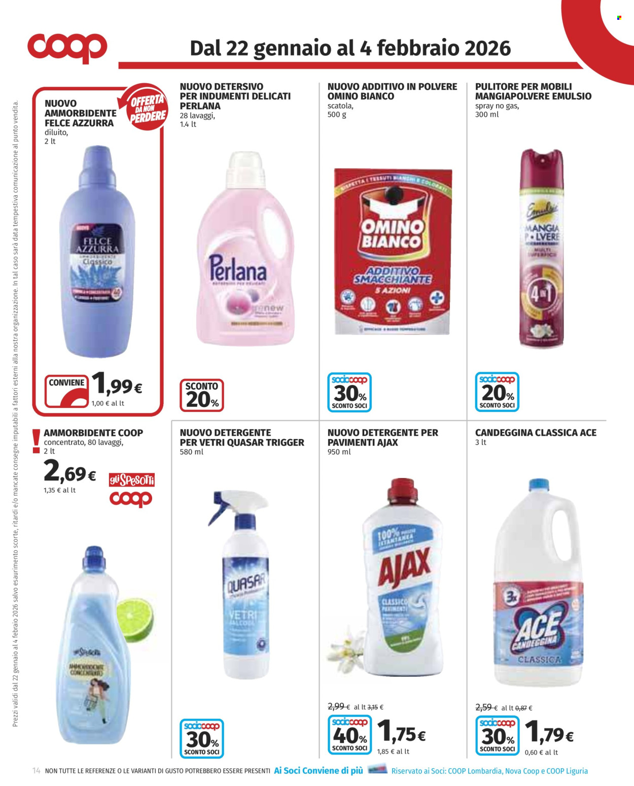 Volantino Coop - 22/1/2026 - 4/2/2026. Pagina 14