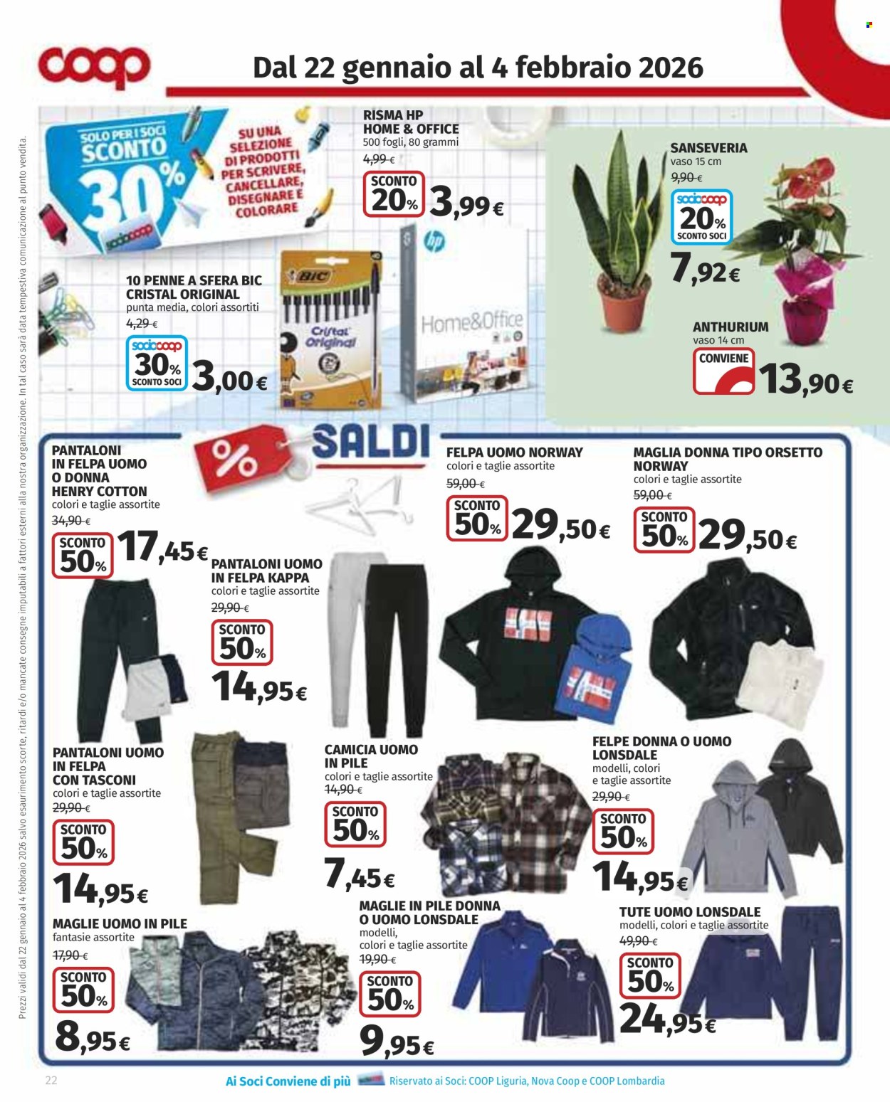 Volantino Coop - 22/1/2026 - 4/2/2026. Pagina 22